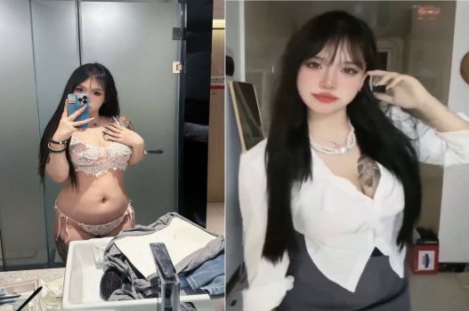 Tik tok uốn éo mỗi lần thấy cu to